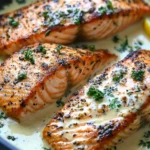 Salmón Crema de Limón y Hierbas