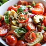 Ensalada de Tomate y Alcachofa con Alcaparras