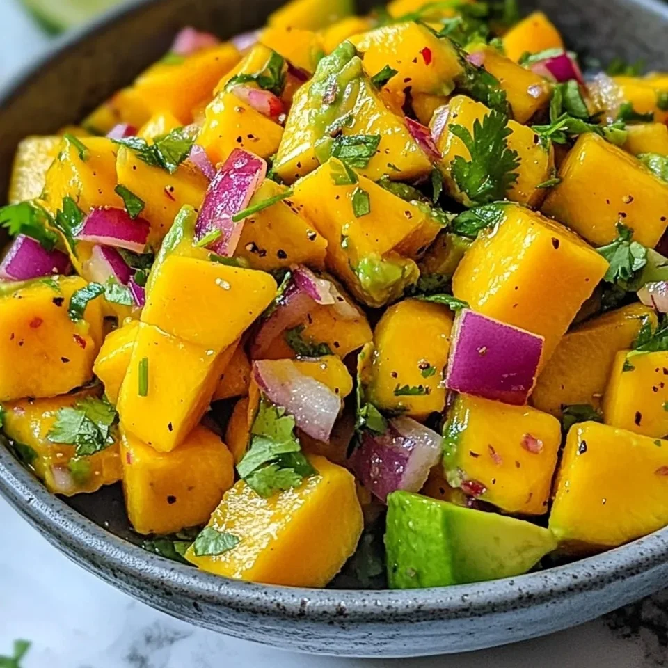 Ensalada de Mango y Aguacate
