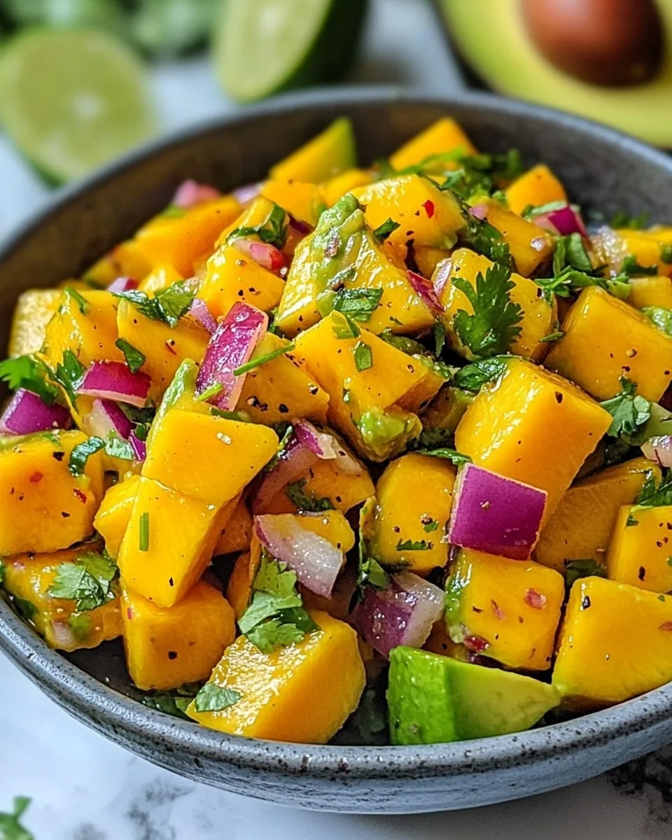 Ensalada de Mango y Aguacate