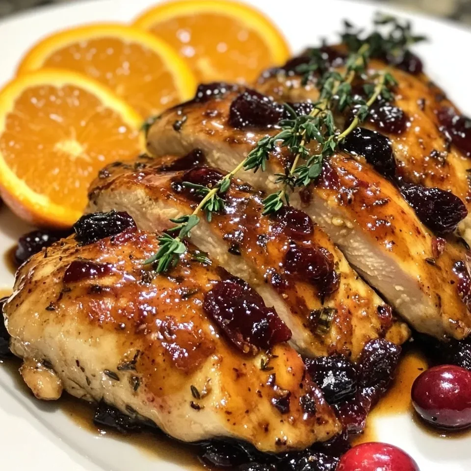 Pollo con Arándano y Naranja
