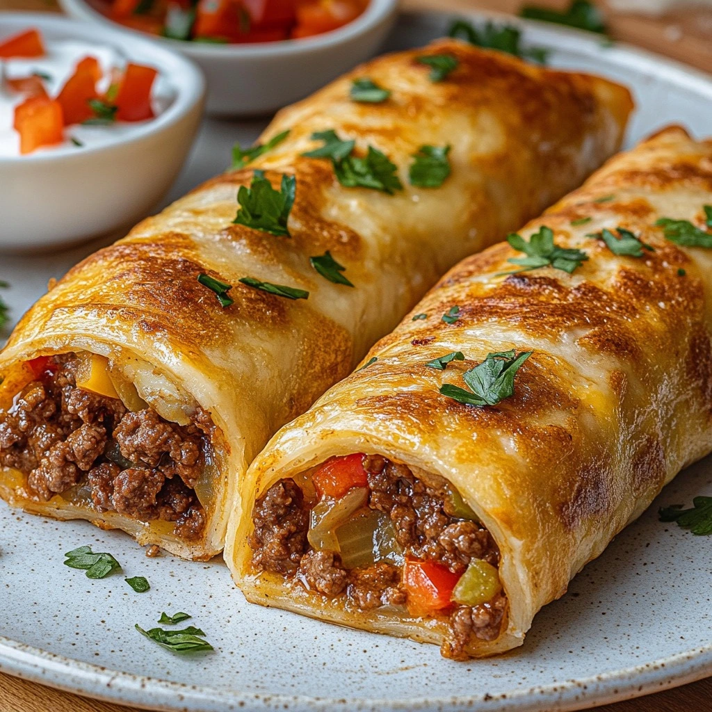 Rollos Rellenos de Carne y Queso para disfrutar hoy.
