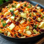 Ensalada Refrescante de Manzana, Arándano y Zanahoria
